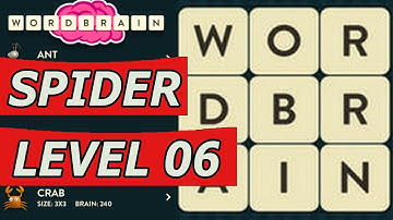 WordBrain Spider Level 6 Answer (Android/IOS)