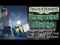 Arkham Horror LCG Unexpected Courage Jenny Barnes with Core and Dunwich Legacy cards