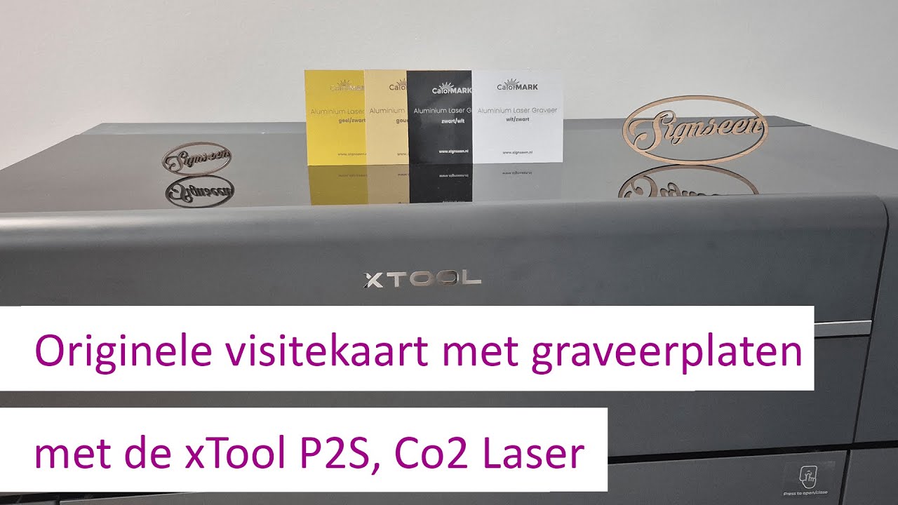 Graveer unieke visitekaartjes op de aluminium platen van Calormark!
