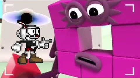 Numberblocks Nine sneeze One fall over the camera add round 2