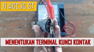 Tutorial Cara Menentukan Terminal Kunci Kontak