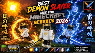 BEST Demon Slayer MOD For Minecraft Bedrock 2026 - This Addon is GOD! 😱 screenshot 1