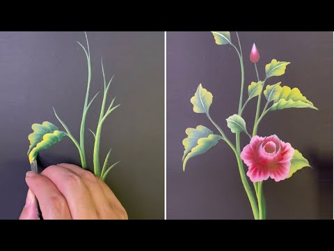 How to Make One Stroke Painting Strokes || DIY Basic One Stroke Painting Tutorial for Beginners