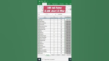 cara mengurutkan angka terbesar ke terkecil secara otomatis di excel | belajar excel bagi pemula