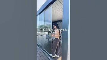 DIY Pergola Upgrade🏠 #AlunoTec #buildyourpergola #glassdoor #professional #stressrelief #short