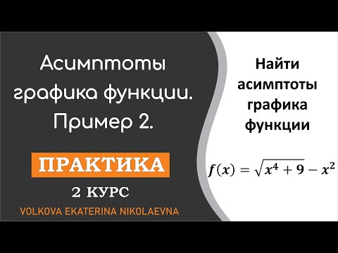 Асимптоты графика функции. Практика. Пример 2.