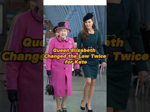 Queen Elizabeth Changed The Law Twice For Kate But Refused To Show Kindness To Meghan Until Death 