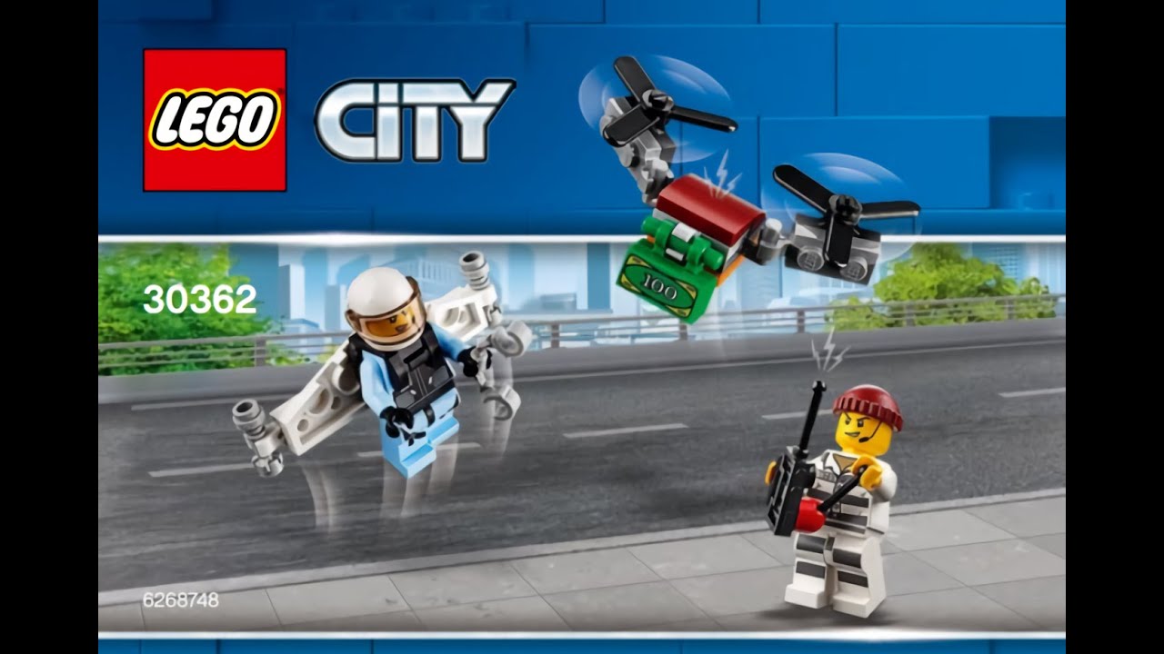 Lego city  - Sky Police - Jetpack - 30362 - Unboxing - Normal Build