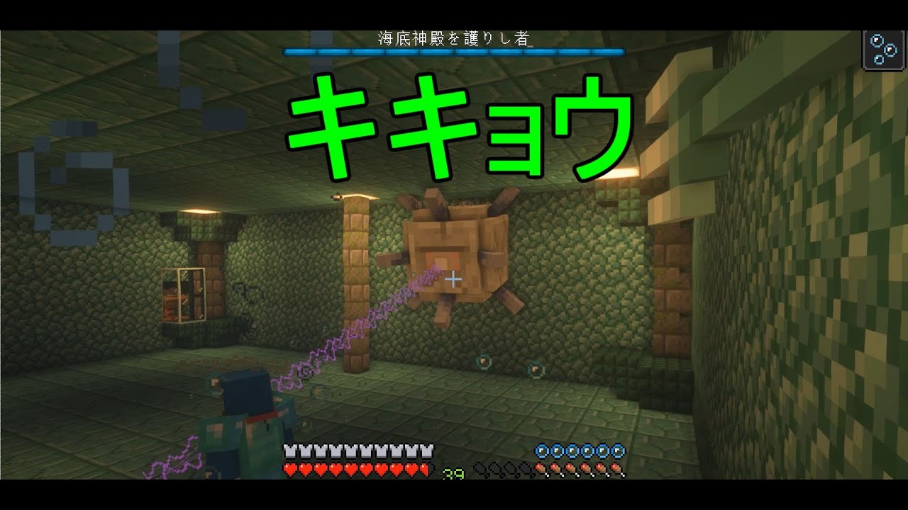 マイクラ 海底神殿攻略 マイクラでｒｐｇ 初めて影ｍｏｄを入れてプレイ ｐａｒｔ５ マイクラ動画まとめ