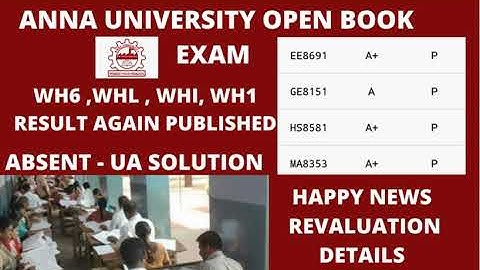 Anna university openbook exam result|wHcodes result publish again |AU- solution| revaluation details