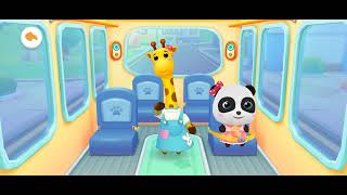 baby bus🚌 panda ! nursery rhyme ! kids cartoon ! funny kids video! panda 🐼 soping kar Raha hai