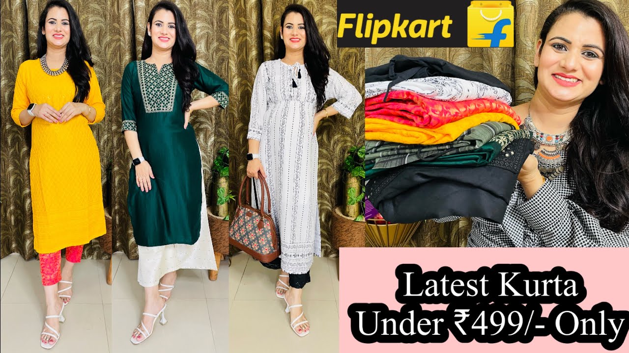 Summer Special Office Wear Flipkart Kurta Haul Under ₹499👗Chikankari ...