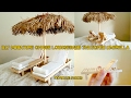 DIY Miniature Chaise Lounges and Thatched Umbrella DIY Miniature Chaise Lounges and Thatched Umbrella