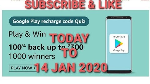 Amazon Google play recharge code Quiz Answers | Amazon Quiz today | flipkart Quiz today | Quiz