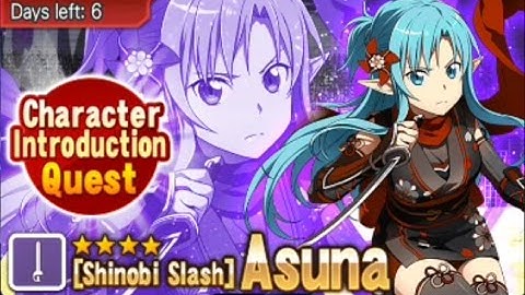 Sword Art Online Memory Defrag - Shinobi Slash Asuna - Character Introduction Quest