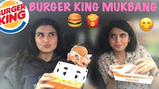 BURGER KING MUKBANG | Arabada Turkce Sohbetli Mukbang 🍔