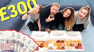 LAST TO STOP EATING KRISPY  KREME DOUGHNUTS WINS £300