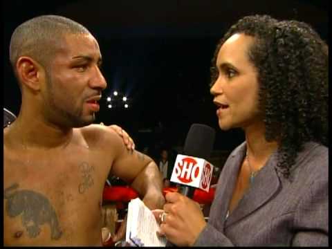 Diego Corrales with Karyn Bryant: last ring interv...