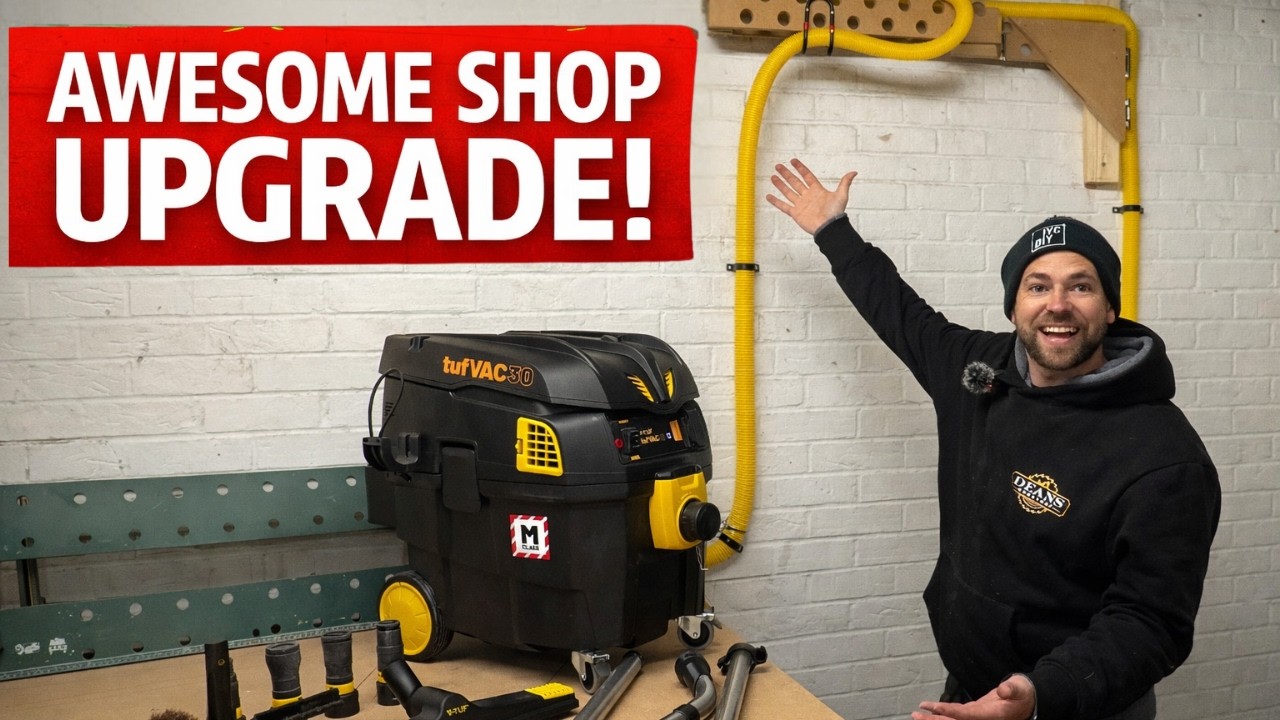 V-TUF TufVAC M-Class Dust Extractor Review + DIY Boom Arm Build