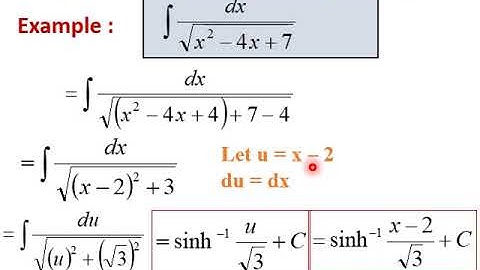 Integration: Completing the Square