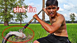 Giới Hạng Sinh Tồn | 24h Sống Sót Với 1 Cây Chỉa Giữa Đồng Ruộng