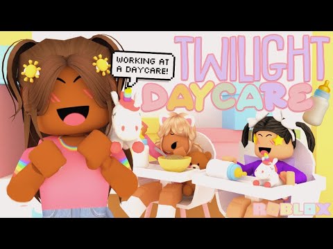 Taking Care of TWILIGHT DAYCARE BABIES! *REAL LIFE* Roblox