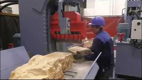 Splitting plant for uneven stone MEC