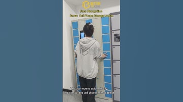 30 doors Face recognition smart cell phone storage locker operation video #smartlockersystem
