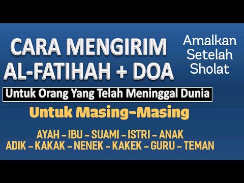 Cara membaca al fatihah untuk orang yang masih hidup