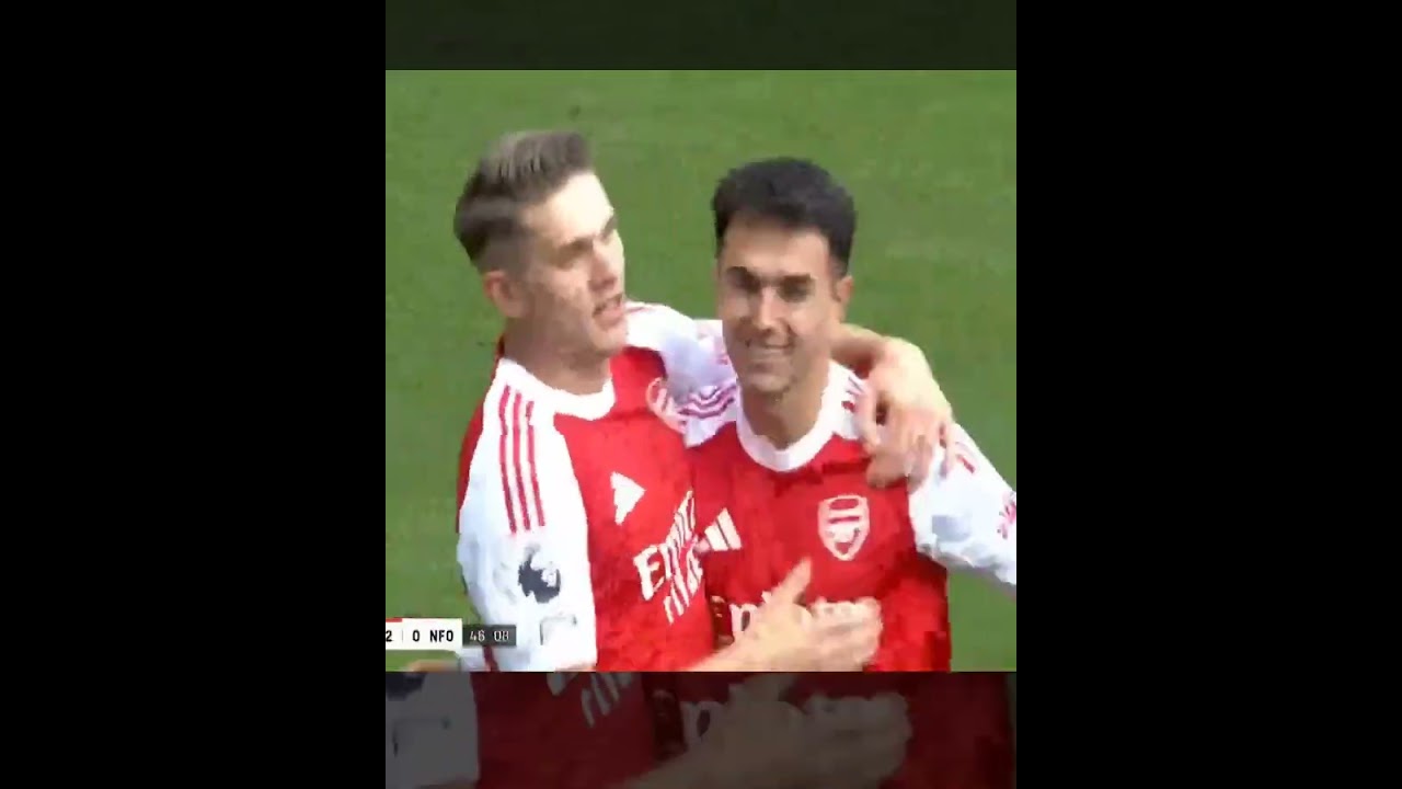 Arsenal vs Nottingham forest 3-0 thank to Viktor Gyokeres and the brilliant two goals from zubimendi