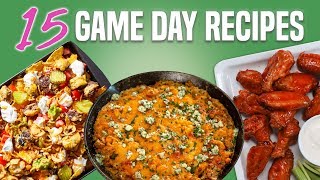 15 Game Day Snacks and Appetizers | Football Party Ideas Recipe Compilation | Well Done image