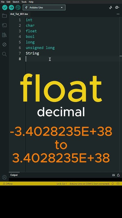 Arduino Basic Data Types - Arduino Beginner 13 - YouTube