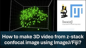 Part-3: How to make 3D video from z-stack confocal image using ImageJ/Fiji?