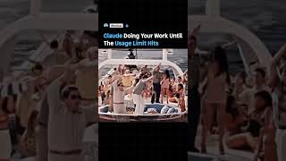 Claude Doing Your Work Until The Usage Limit Hits 💀😂 #futuretech #claude #softwareengineer