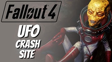 Fallout 4 - UFO Crash Site Walkthrough **NO COMMENTARY**