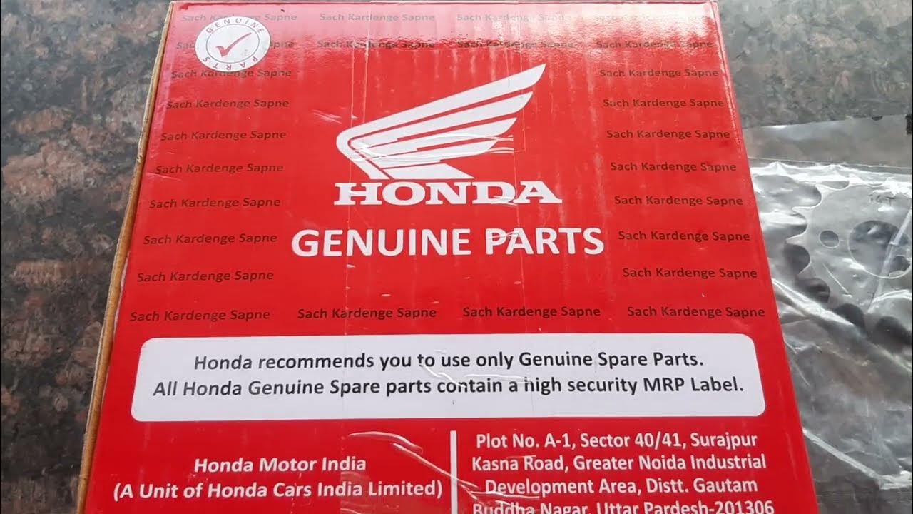 Honda shine chain sprocket kit genuine parts// genuine price//best