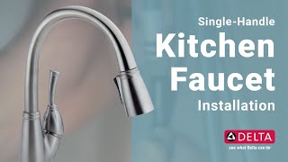 How to Install a Single Handle Kitchen Faucet | Delta Faucet