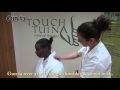 Touch tuina demo of seated massage