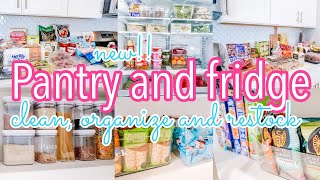 Pantry and fridge clean, organize and restock! | Pantry organization | Fridge organization