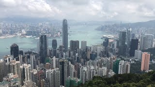 Live: victoria peak hong kong on my morning hike.