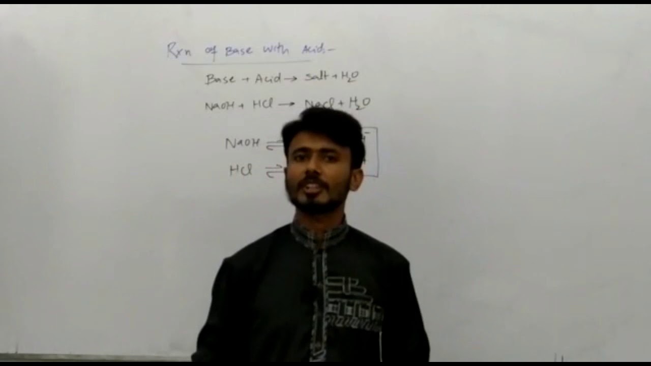 10th Chemistry || Chapter 2 || Lecture 6 || Rxn of Base with Acids ...