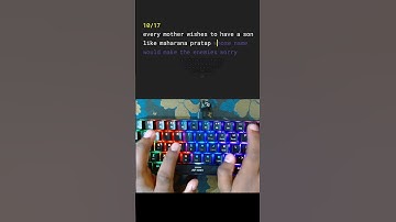 Typing 89 WPM for 13 seconds #monkeytype #typing #speed