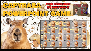 Capybara Powerpoint game! #powerpointgames