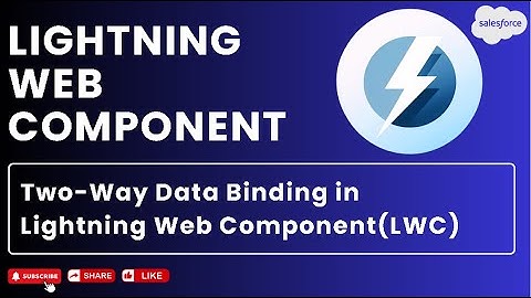 Two-Way Data Binding (@track) in Lightning Web Component(LWC) #salesforce #lightningwebcomponent