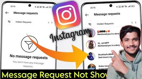 Instagram message request not showing up | instagram me request message nahi dikha raha hai 