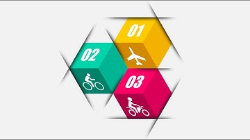 Cube Polygon  Infographic - Inkscape Tutorial