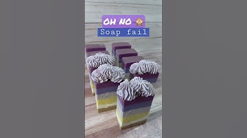 Soap frosting fail 😣 | @bloomedbubbles  #blueberry #fail #soaps