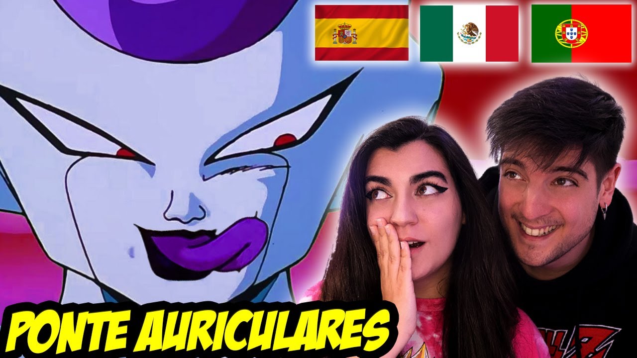 ESPAÑOLES REACCIONAN A DRAGON BALL LATINO VS ESPAÑOL |💀LA MUERTE DE VEGETA VS FREEZER💀🤡DBZ PORTUGAL🤡