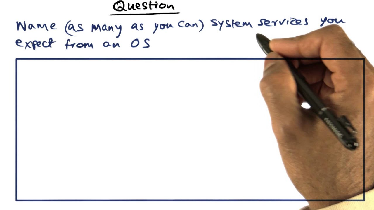 OS System Services Quiz - Georgia Tech - Advanced Operating Systems