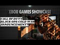 XBOX GAMES SHOWCASE 2020 |COD BLACK OPS COLD WAR WILL BE ANNOUNCED |